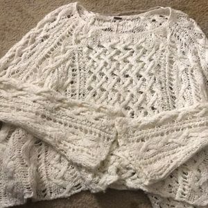 Free People white sweater